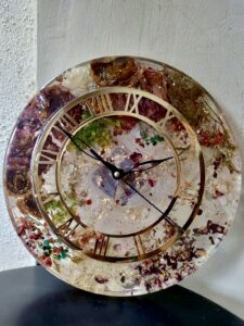 wedding floral clock