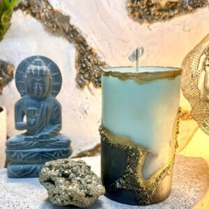 pyrite luxury candle