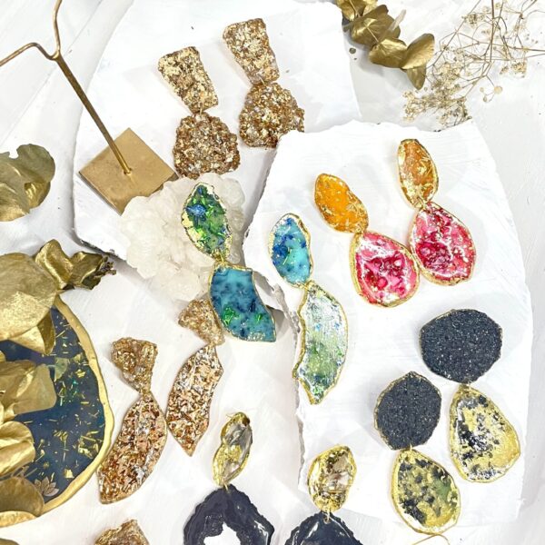 Handcrafted Resin Earrings
