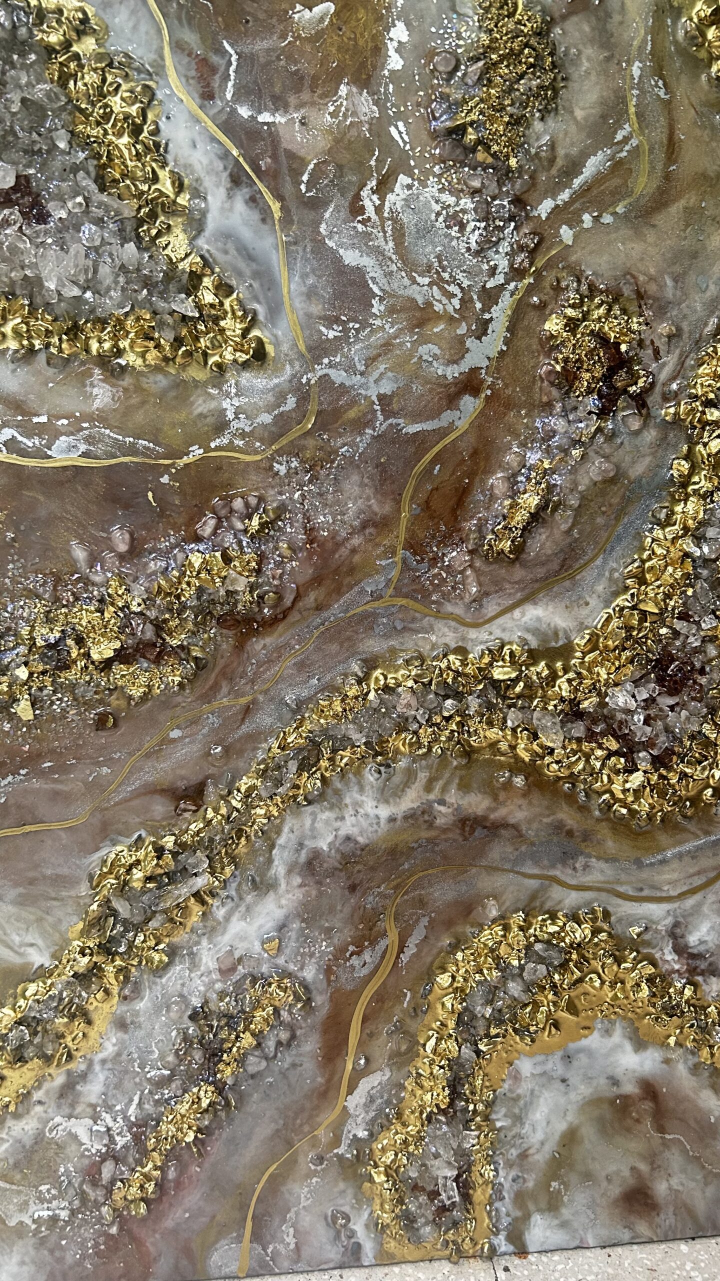 semi precious crystal geode wall art semi precious crystal geode wall art