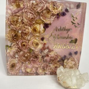 bouquet in bloom – floral bouquet preservation resin block