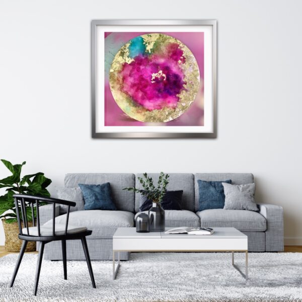 blazing petals – expressionist floral wall art