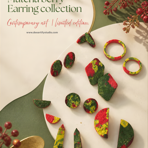 matcha berry earrings collection